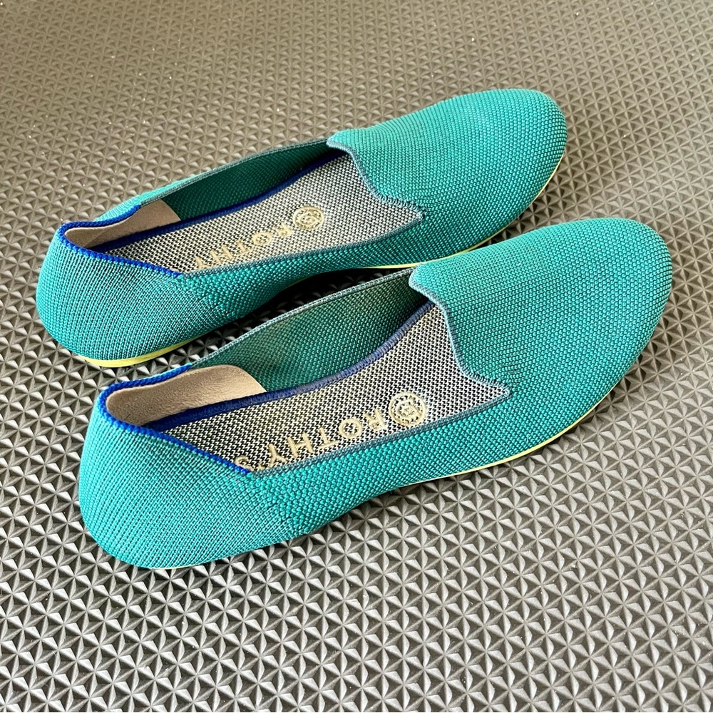Rothy’s Jade Green Round Toe The Loafers-Retired Size 8